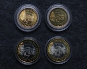 Zestaw 4 szt. okazjonalnych żetonów - Gdynia