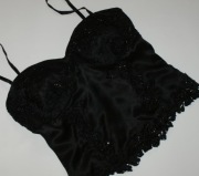 KOMPLET Z JEDWABIU I KORALIKÓW  S/M