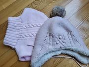 czapka i golf komin 6 - 7 lat zestaw zimowy różowy Okaidi