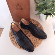 Berwick 3488 Black Hidden Channel Oxford cap toe 8 i 1/2 42,5 