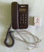 stary telefon stacjonarny MaxCom przewodowy - dekoracyjny do