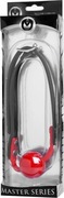 XR Brands Master Series Hush Ball Gag Red silikonowy knebel kulkowy NOWY