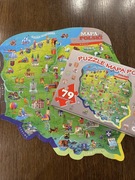 Puzzle mapa Polski nauka dla dzieci geografia 
