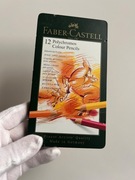 Faber-Castell Polychromos – zestaw 12 kredek artystycznych w metalowym etui