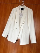 Nowy kremowy komplet garnitur marynarka i spodnie Mohito 38/40