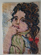 Obraz haft krzyżykowy dziewczynka Wyspiański 15x21