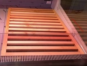 Drewniany podkład do lady chłodniczej, ser, sushi, mięso