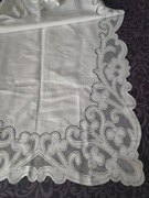 Ażurowy bieżnik vitage PRL biały