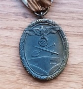 III Rzesza medal za budowę umocnień SCHUTZWALL .
