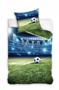 Pościel Bawełniana 160x200 Piłka Nożna Boisko Bramka