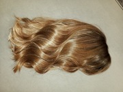 Peruka damska nowa ombre balejaż 41 cm brąz blond włosy syntetyczne