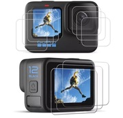 Szkło Hartowane na Obiektyw Ekran do GoPro Hero 13 12 11 10 9 Black Zestaw