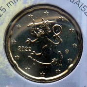FINLANDIA 2022 20 CENTÓW UNC !!!!!!!!!!