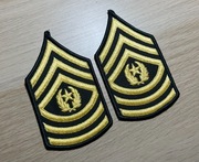 Naszywka - US Army - Command Sergeant Major E-9 (Green/Gold) CSM - para