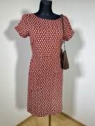 Sukienka bawełniana czerwona M 38 prosta casual wygodna midi do pracy