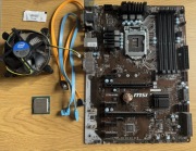 Płyta główna MSI Z170-A PRO + procesor Intel core i5-6400 + Intel box 