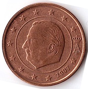 BELGIA 1 cent 2007, KM# 224, UNC