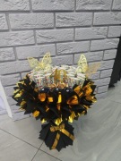 Bukiet z róż mydlanych i zdrapek 