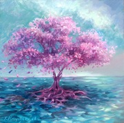 obraz olejny "Drzewo szczęścia"