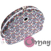 Biały organizer do Obag MOON LIGHT mozaika 2 kieszenie wkład OMAY