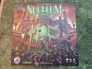 Nukleum gra planszowa, wydruk 3D, karty w koszulkach