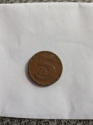 Polskie monety obiegowe 5 zł 5 złoty 1986