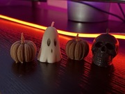 Ręcznie robione świece z wosku sojowego - Halloween (Zestaw 7)