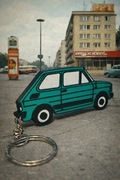 Brelok, zawieszka Fiat 126p – kultowy klasyk PRL Dostępny w 25 kolorach.