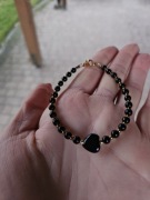 Bransoletka kamienie naturalne Jadeit Onyks Hematyt 