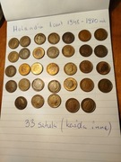 Zestaw 35 monet obiegowych Holandia 