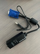 KVM adapter, Wave KVM, RJ-45 na USB+VGA , kat.5 (W
