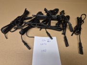 Kabel zasilający czarny, P+N, 10/16A,250V, 1,7m , ósemka