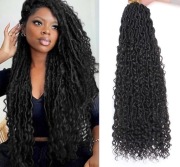 Zestaw Włosów Crochet River Faux Locs | 8 paczek | 1B | 96 szt.