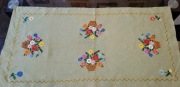Płócienny obrus z połowy XX w. (haft kaszubski)!