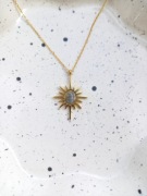 naszyjnik z labradorytem labradoryt stal nierdzewna chirurgiczna stali