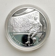 10 zł. Kolekcjonerska moneta NBP 2002r. Mistrzostwa Świata w Piłce Nożnej. 