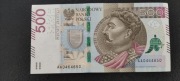 Banknot 500 zł seria AA