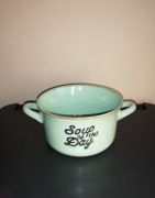 Ceramiczna misa na zupę głęboka z uchwytami Soup of the Day