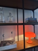 Mała lampa stołowa led grzybek pomarańczowa lub biała