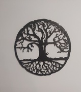 Drzewo szczęścia,  baza chrobotek , makrama