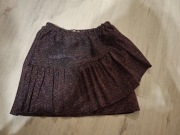 Brokatowa efektowna świąteczna sylwestrowa spódnica r.134-140 impreza