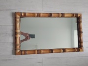 Stylowe drewniane lustro vintage