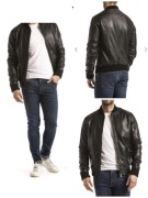 Kurtka skórzana Blue Wellford XL czarna