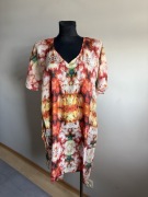 Friendtex Denmark plażowa jedwabna kolorowa tunika 100% jedwab SilkL XL4042