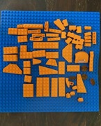 LEGO - Mix pomarańczowych klocków. 