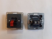 Gniazdo głośnikowe Hager Polo Optima antracyt mat - nowe