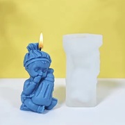 NOWORODEK Z BUTELKĄ forma silikonowa 8.5*5.5 do Świec Wosku Mydełka Odlewów