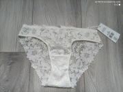Majtki białe koronkowe esotiq s 