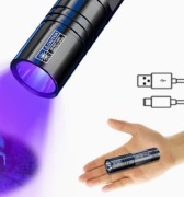 Kieszonkowa Latarka UV + Latarka Led (światło białe) - zestaw 2 sztuki 