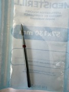 Frez diamentowy płomień czerwony delikatny